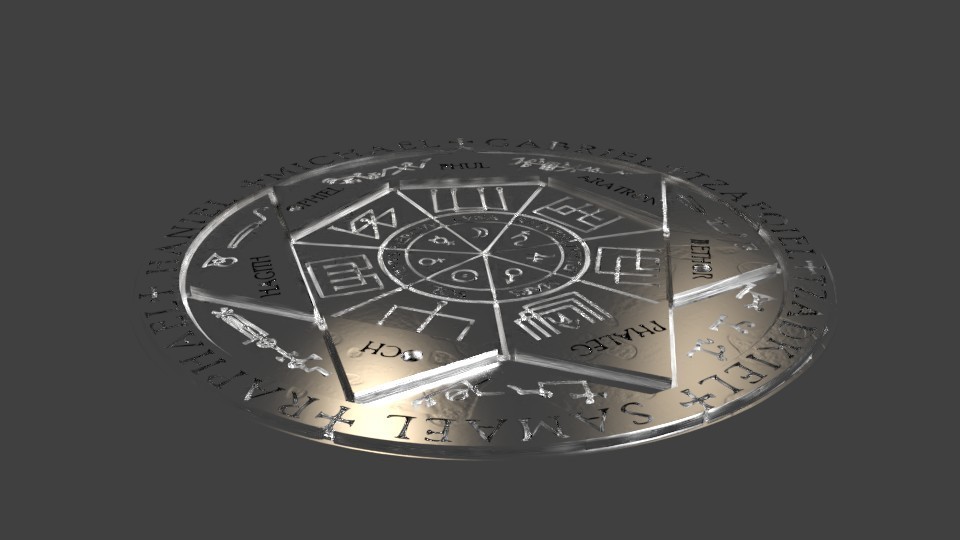 Archivo STL gratis Sello de los 7 Arcangeles 🎃 ・Plan imprimible en 3D